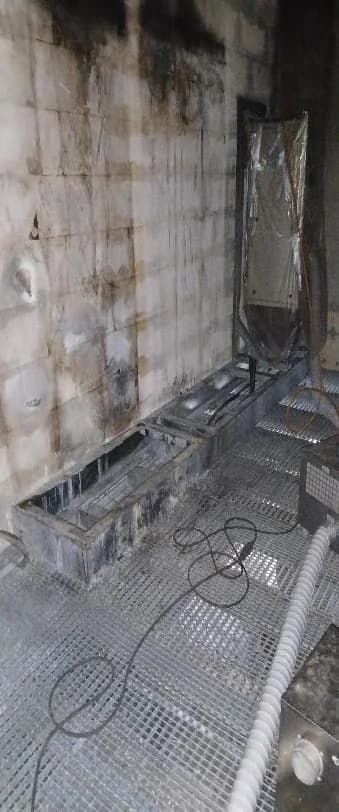 Curage de l'armoire de départ de feu