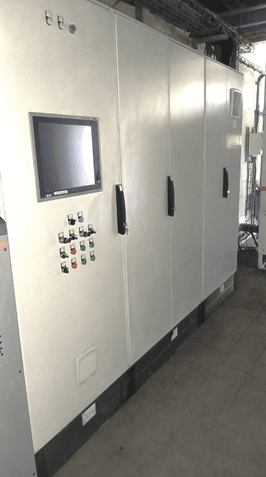Armoire électrique du local TGBT après intervention