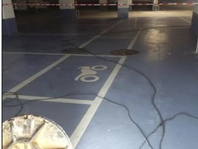 Parking en sous-sol nettoyé et remis en état après l'intervention